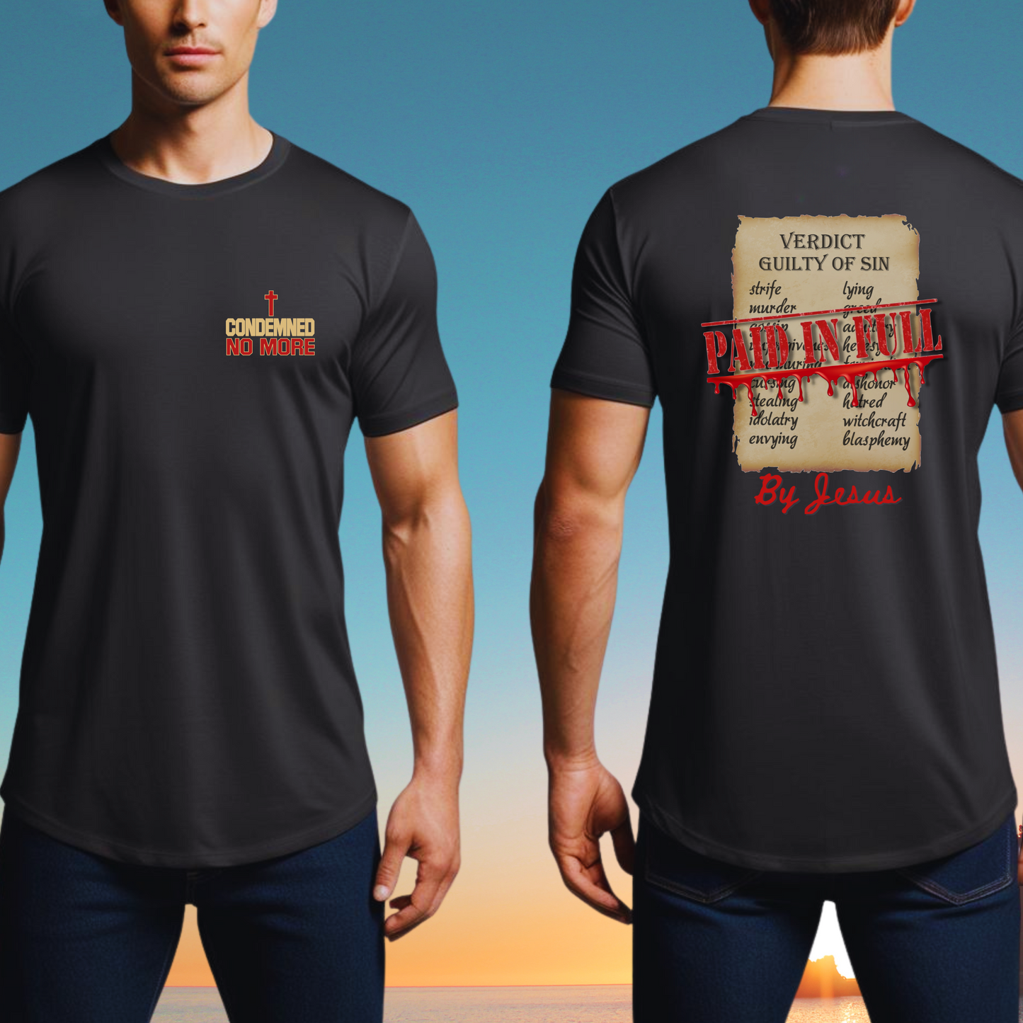 Condemned No More, Long Body Unisex T-shirt