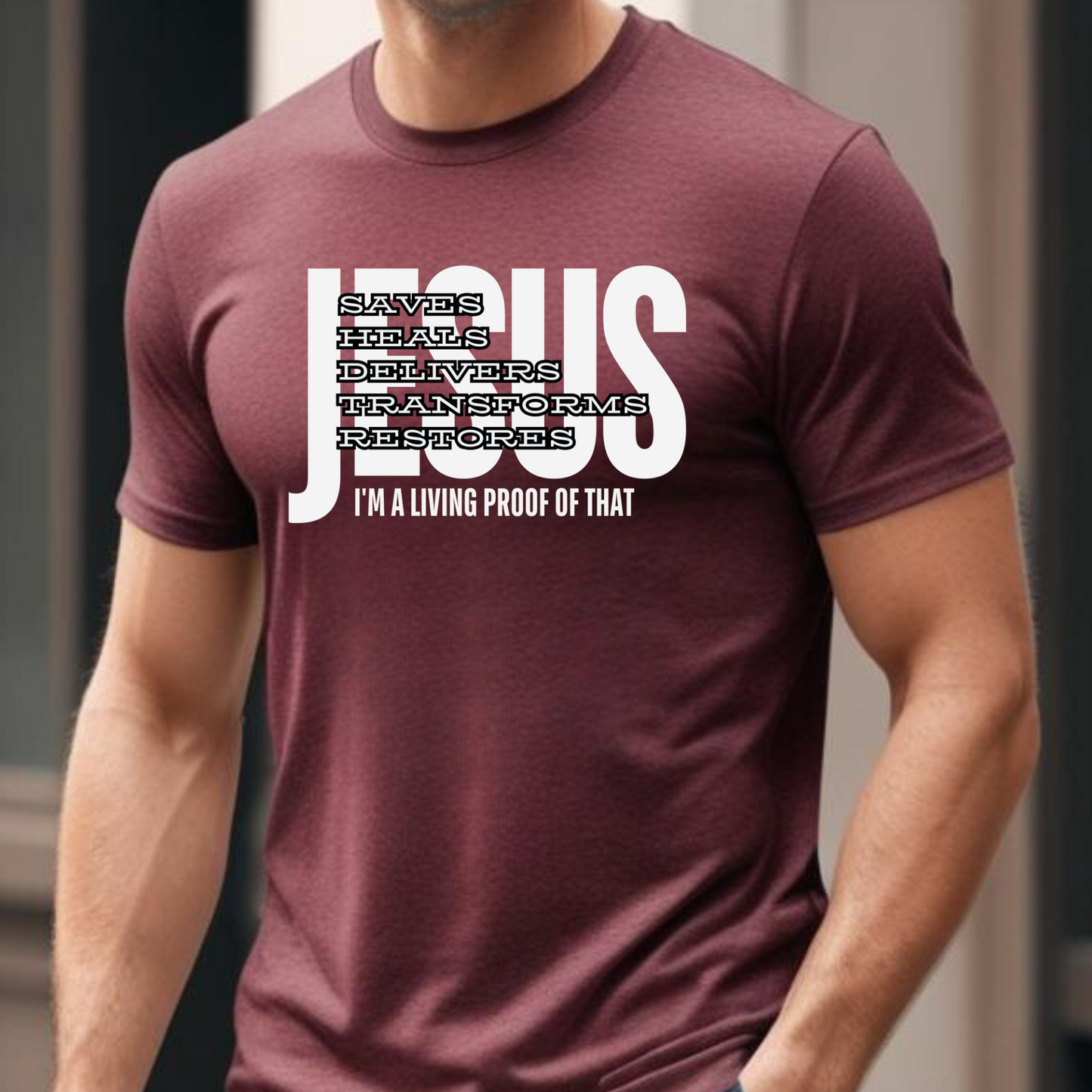 Jesus transforms, Unisex T-shirt