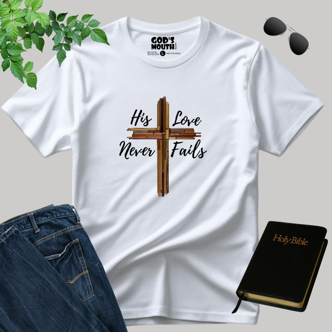His Love Never Fails, Unisex T-shirt