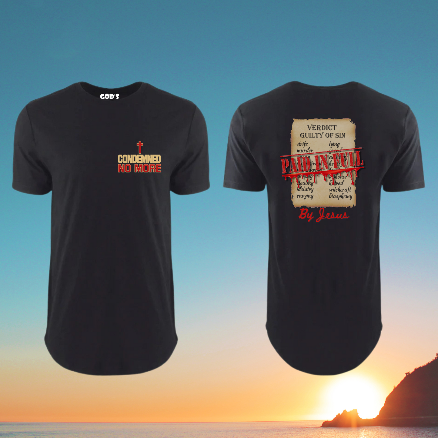 Condemned No More, Long Body Unisex T-shirt