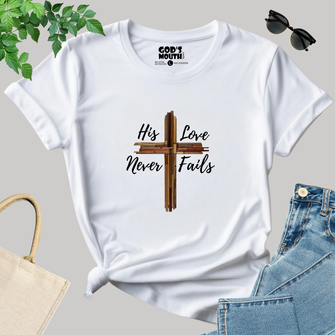 His Love Never Fails, Unisex T-shirt