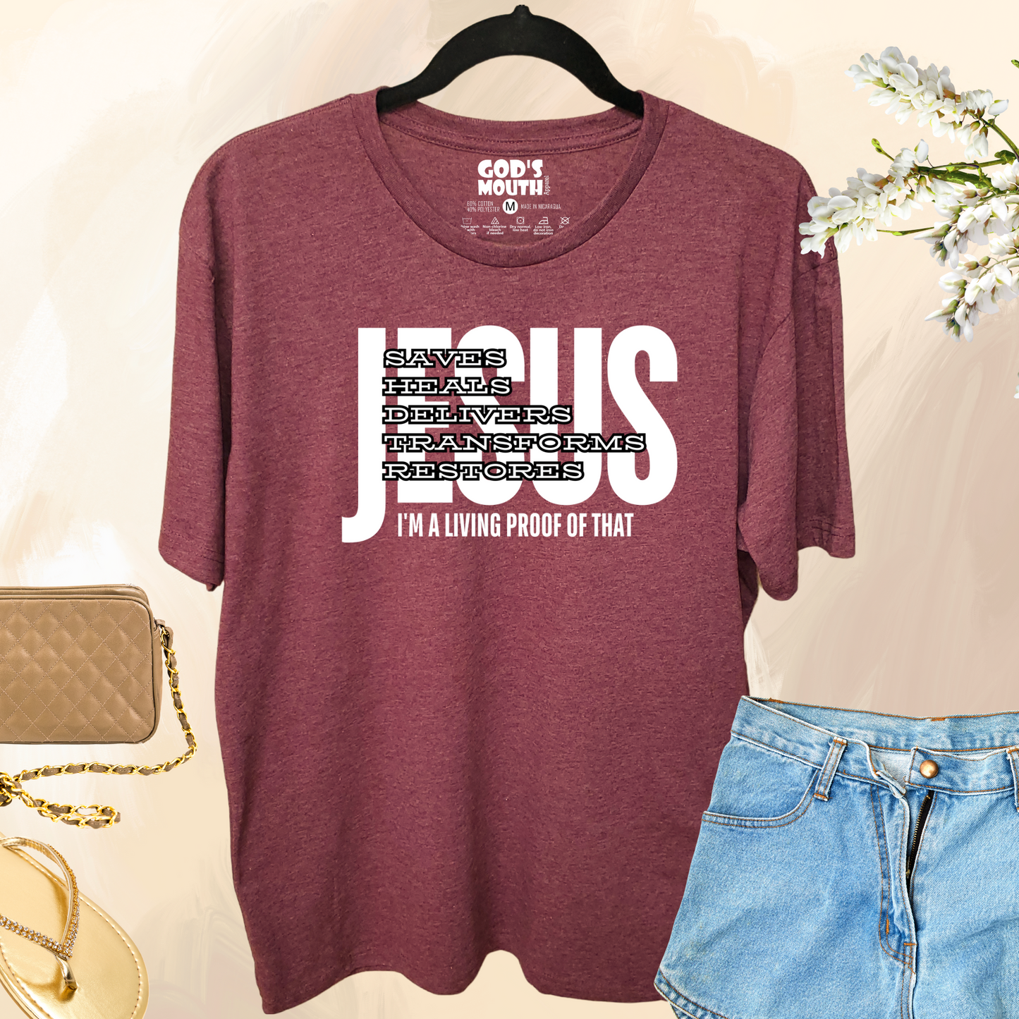 Jesus transforms, Unisex T-shirt