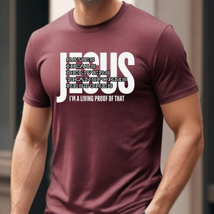 Jesus transforms, Unisex T-shirt